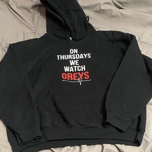 Black Graphic Hoodie